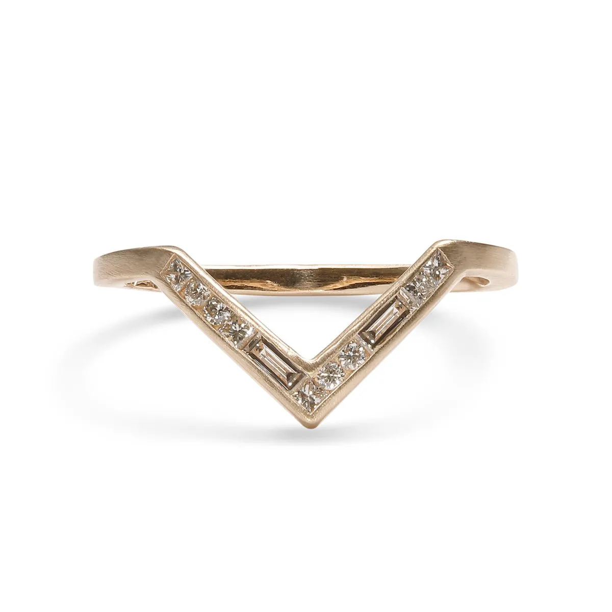 Altus 14k Gold Chevron Stacking Ring