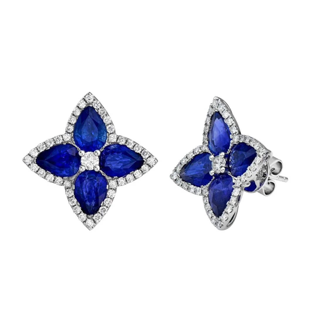 Amaryllis Blue Sapphire Studs