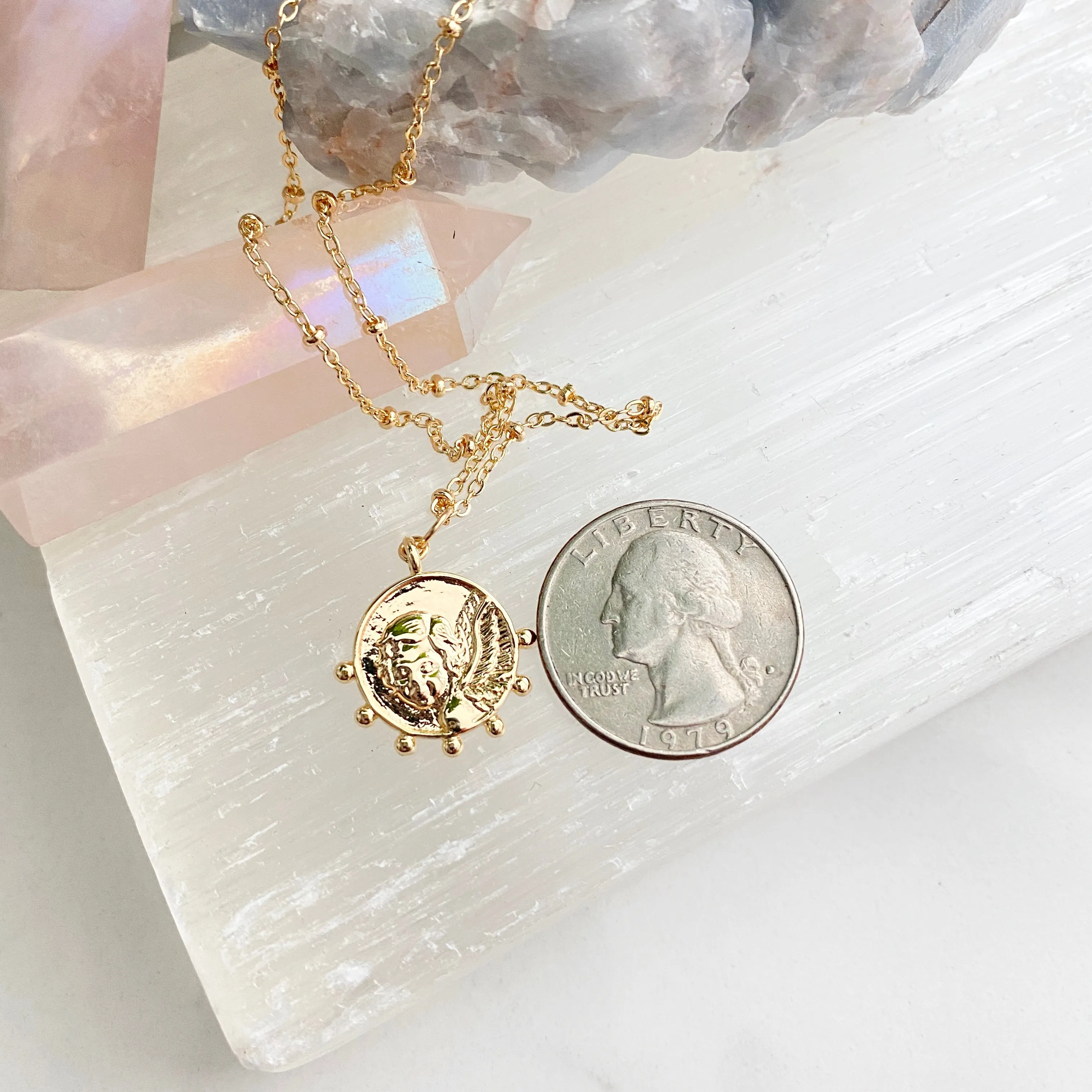 Angel Coin Necklace