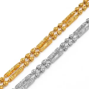 Anniyo 60cm/70cm Beads Chain Bamboo Necklaces for Women Men Chain Gold Color African Jewelry Hawaiian #194006