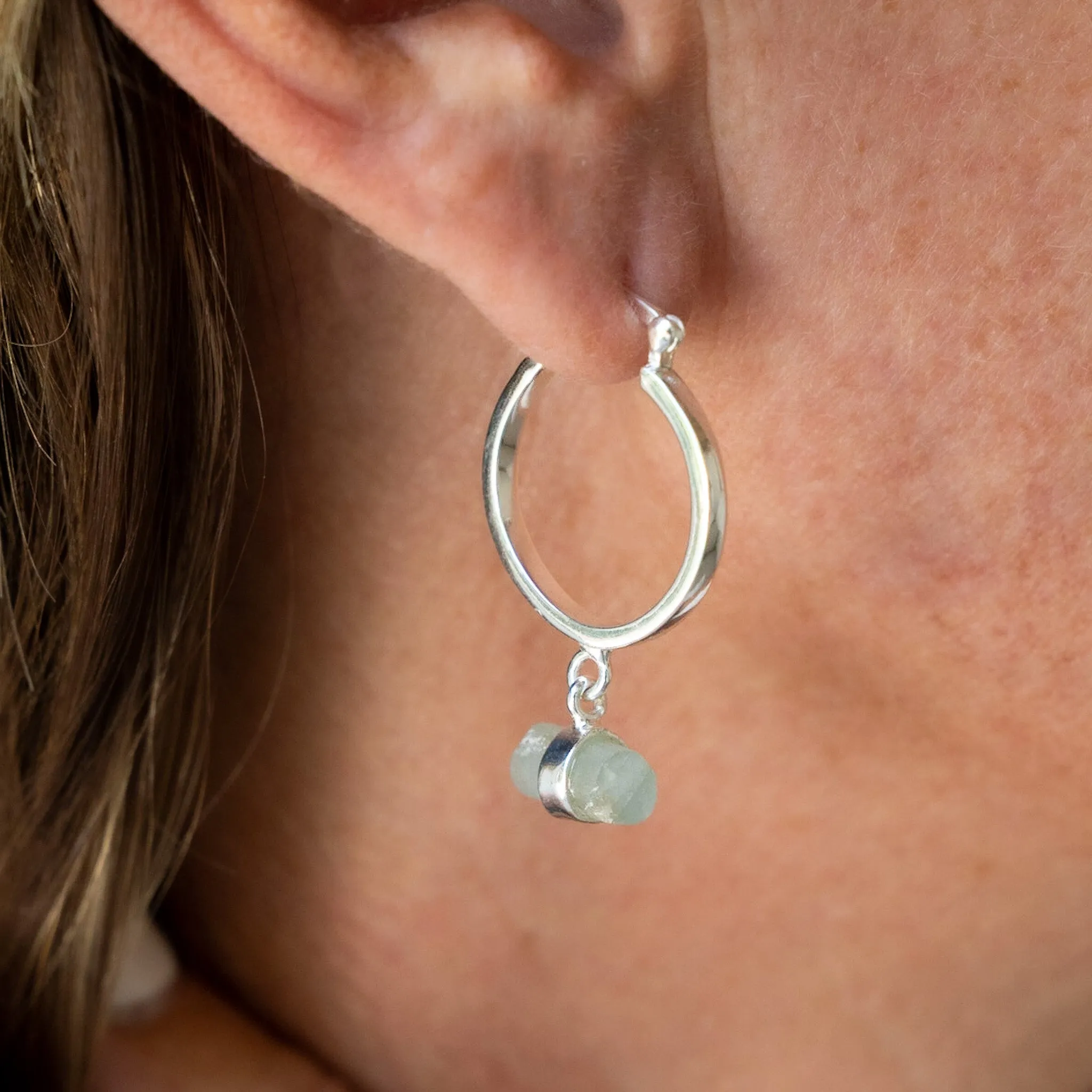 Aquamarine Lola Hoops