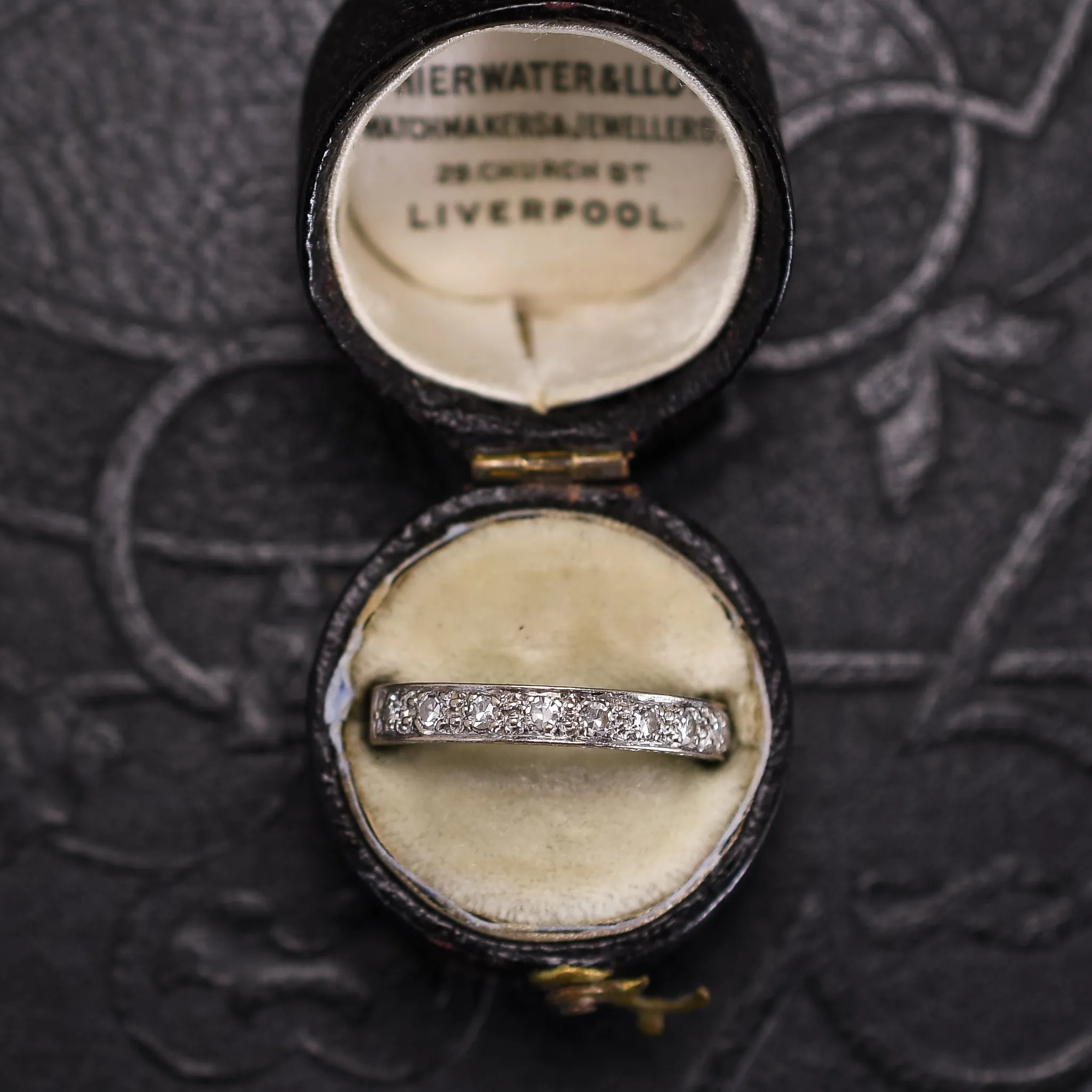 Art Deco Diamond Half Eternity Ring