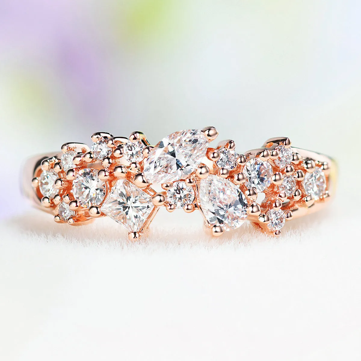 Art Deco Multi-Stone Diamond Ring