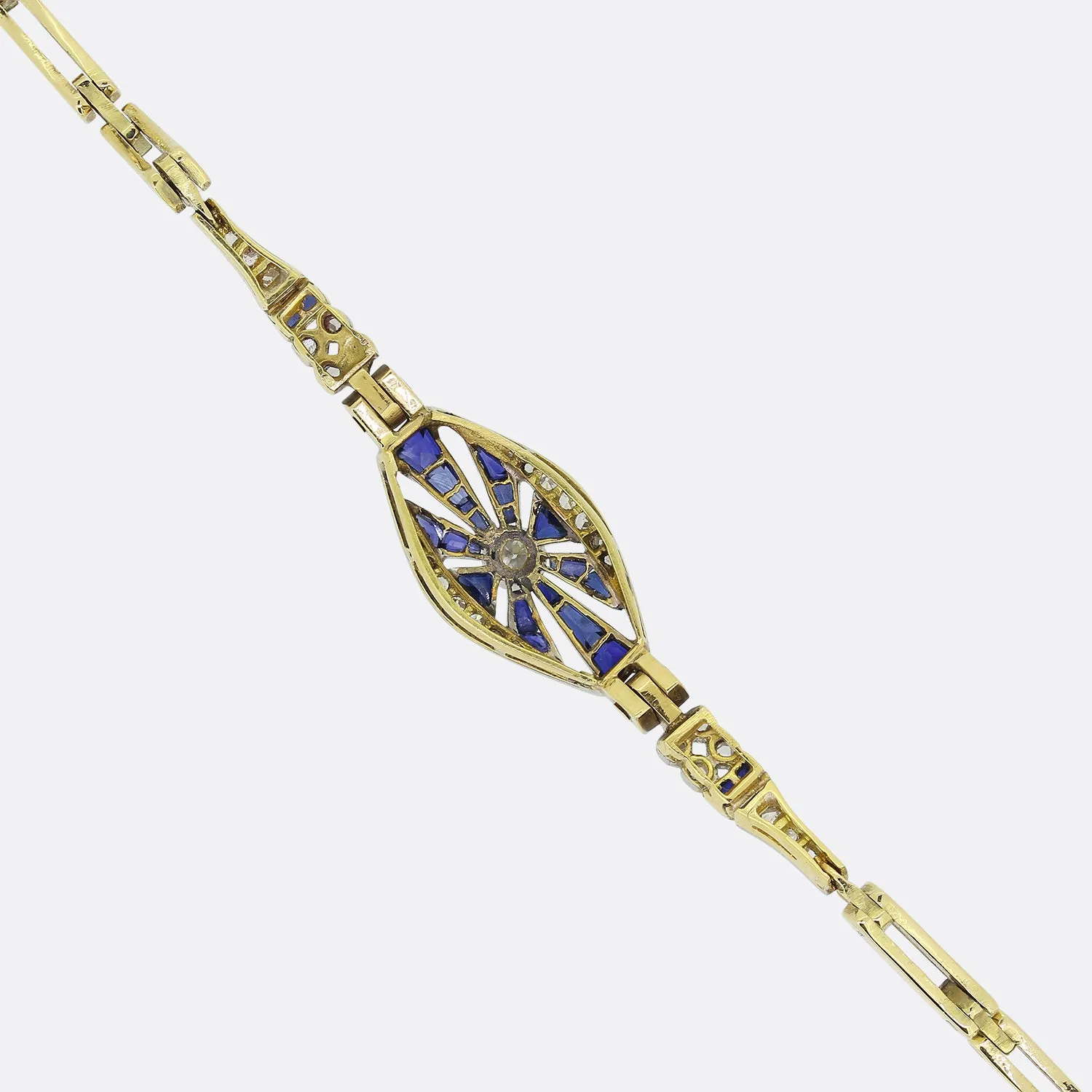 Art Deco Sapphire and Diamond Bracelet