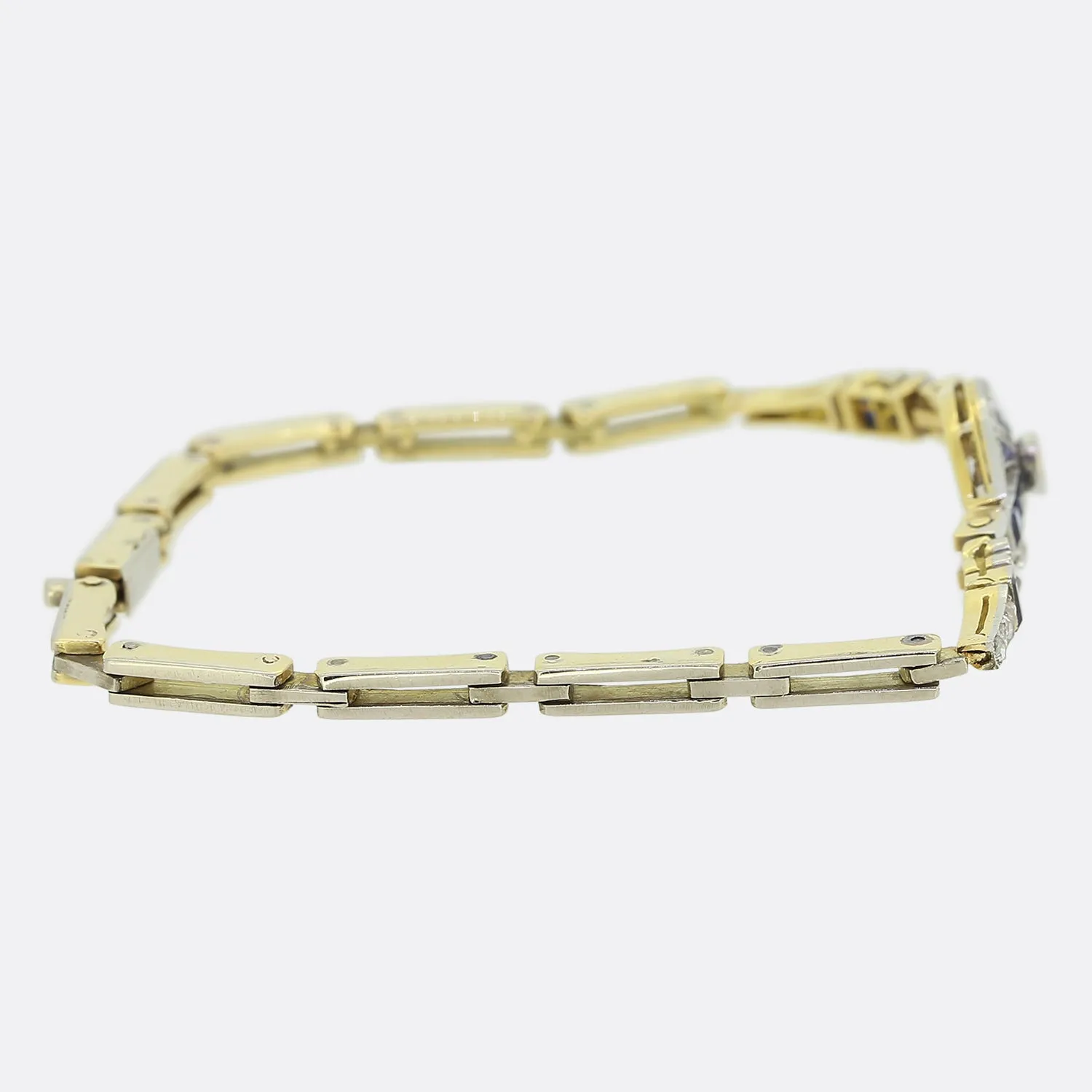 Art Deco Sapphire and Diamond Bracelet