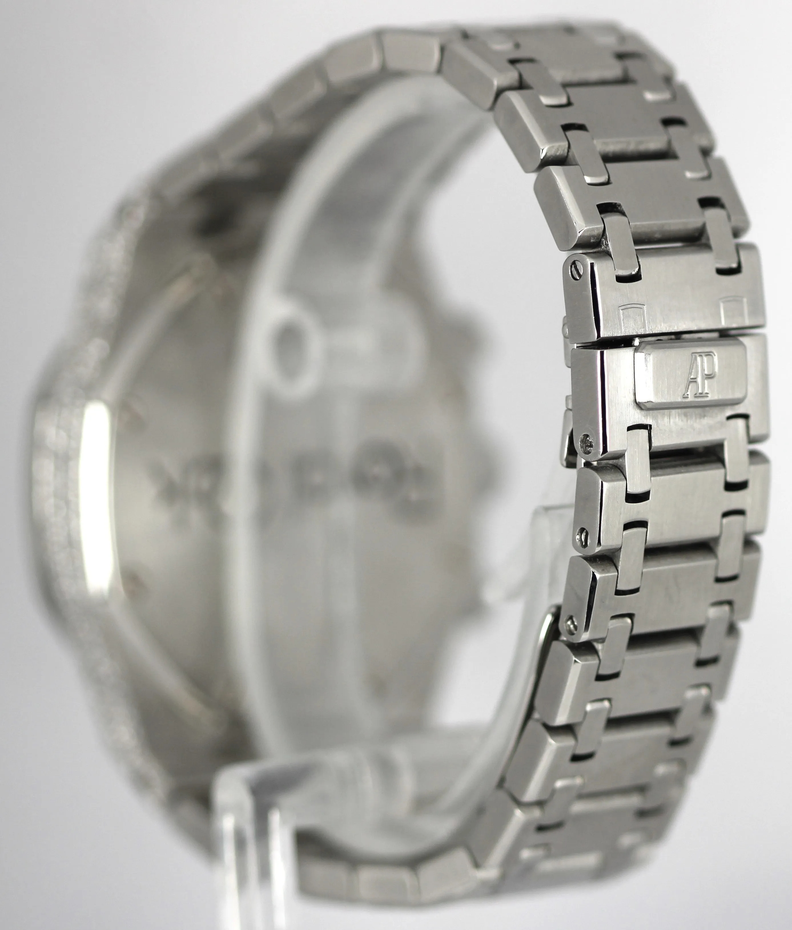 Audemars Piguet Royal Oak Chronograph Steel DIAMONDS Black 39mm 25860ST Watch