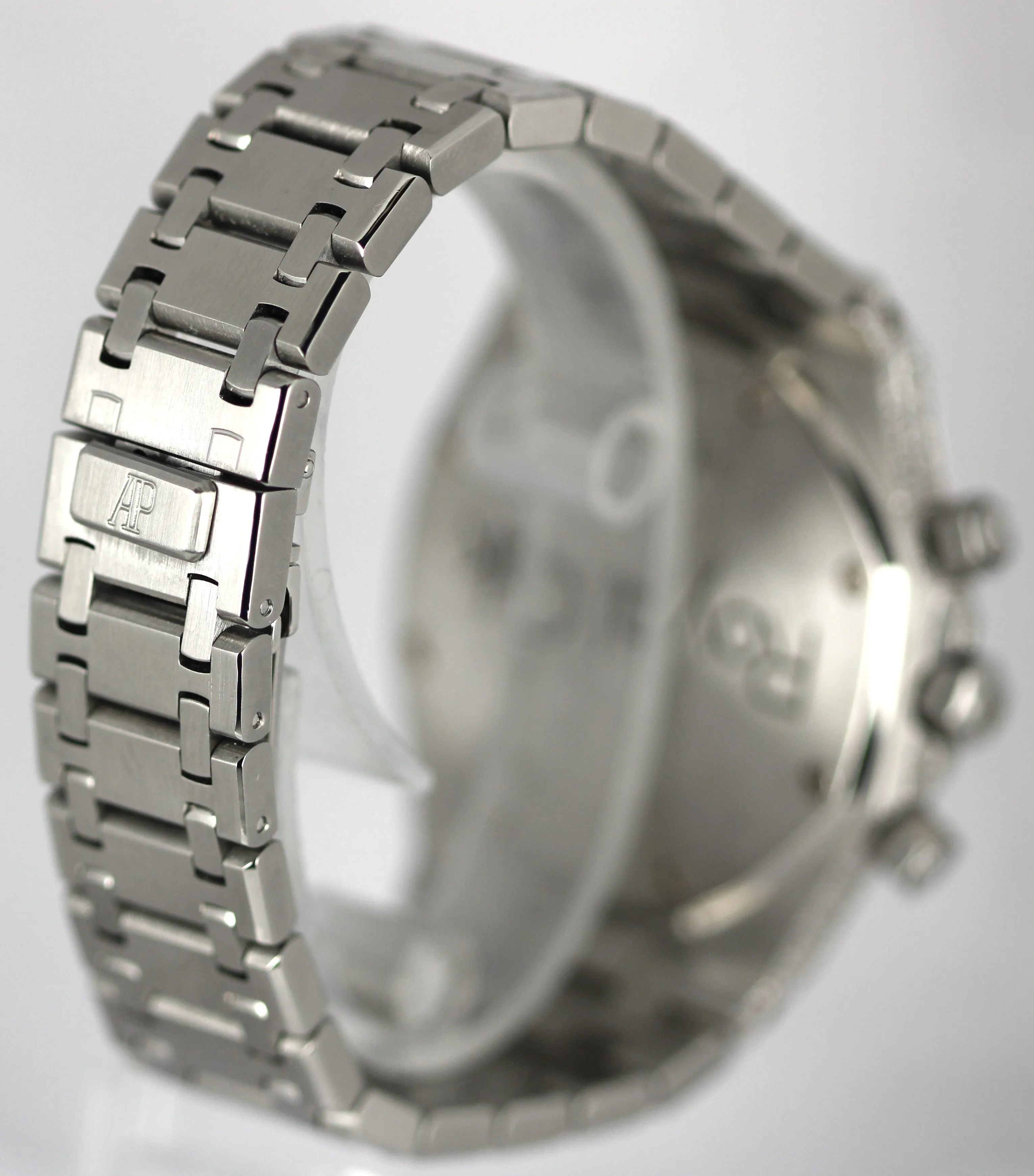 Audemars Piguet Royal Oak Chronograph Steel DIAMONDS Black 39mm 25860ST Watch