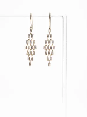 baguette sapphire earrings
