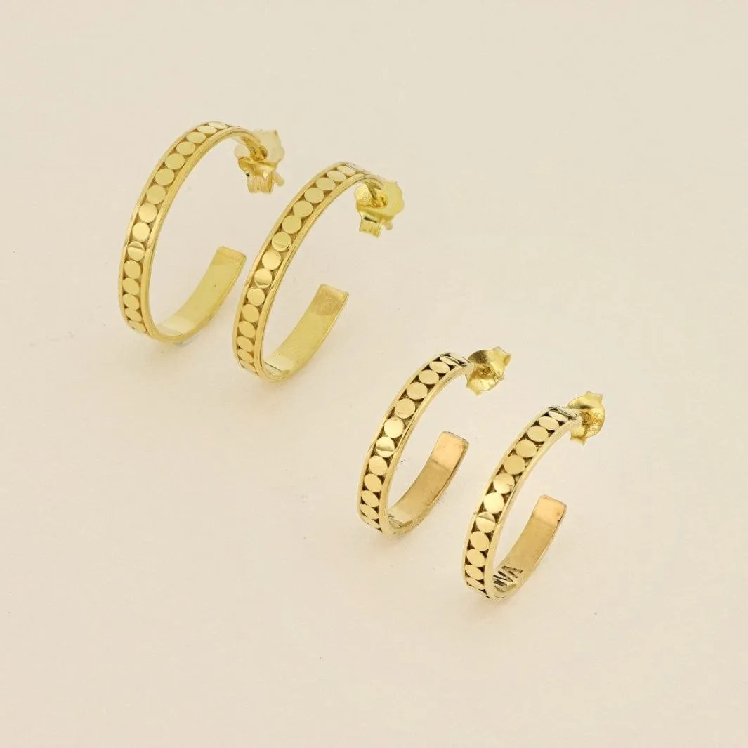 Bali gold hoops