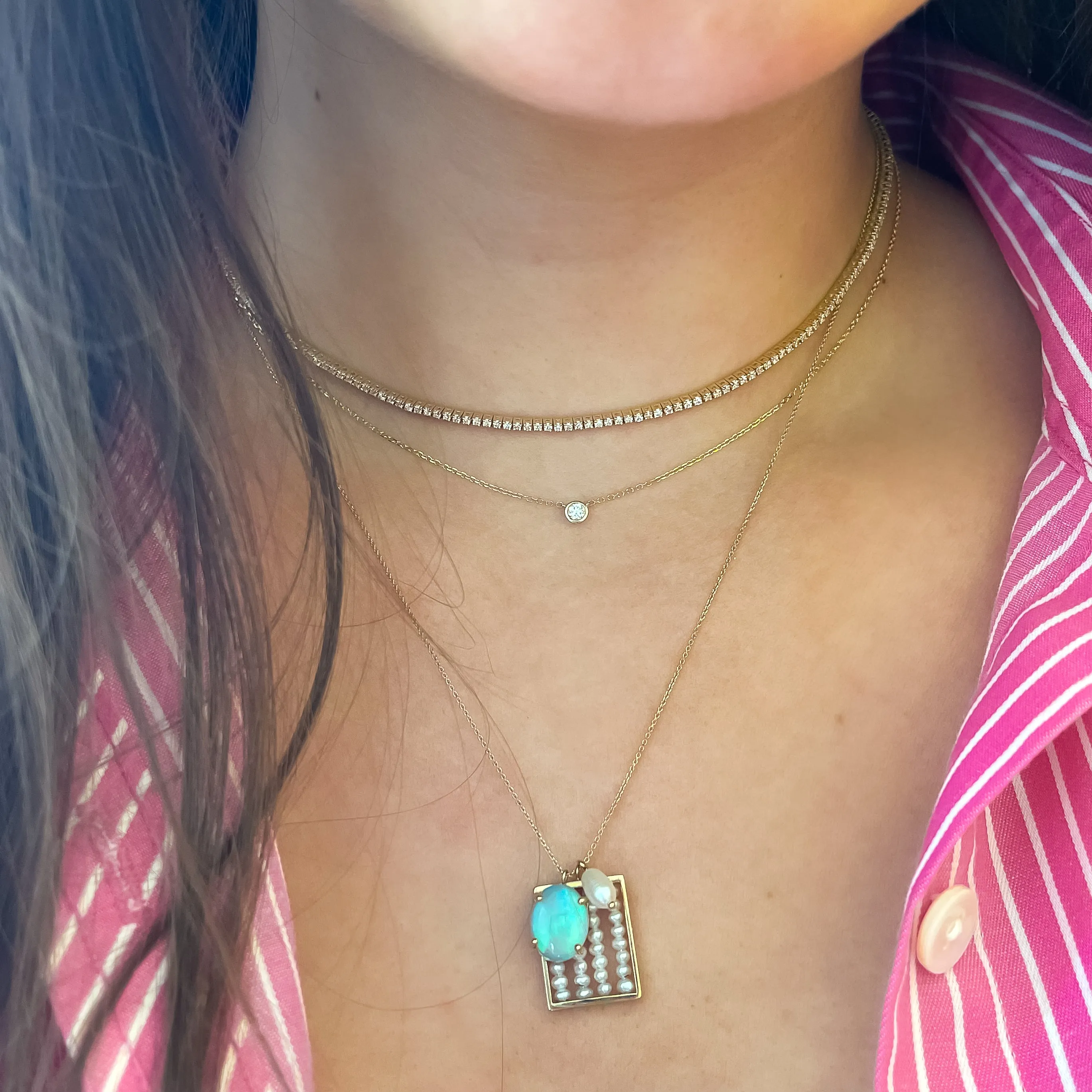 Barely-There Diamond Gold Necklace