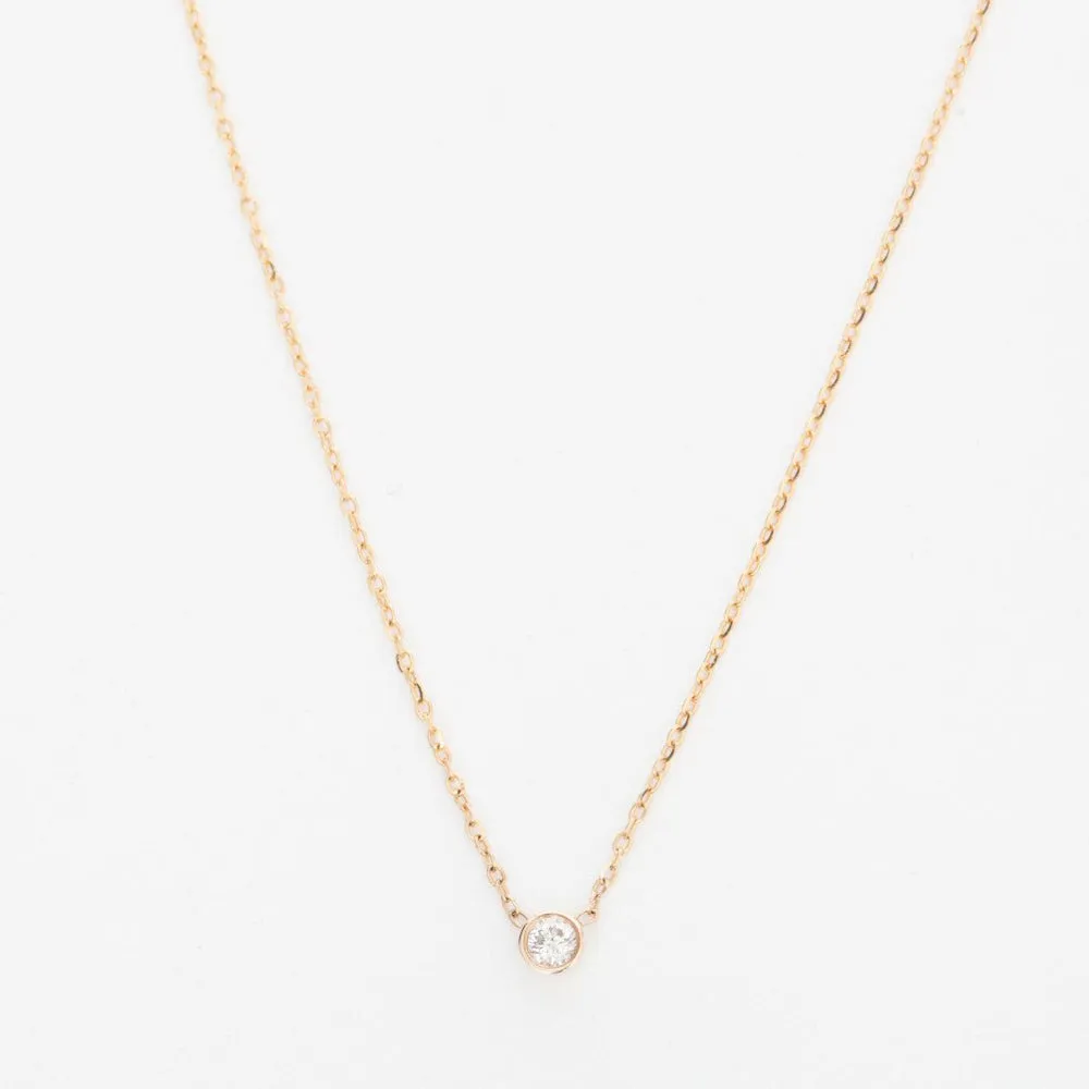 Barely-There Diamond Gold Necklace