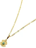 Basic Chain Thin Necklace Clover Charm