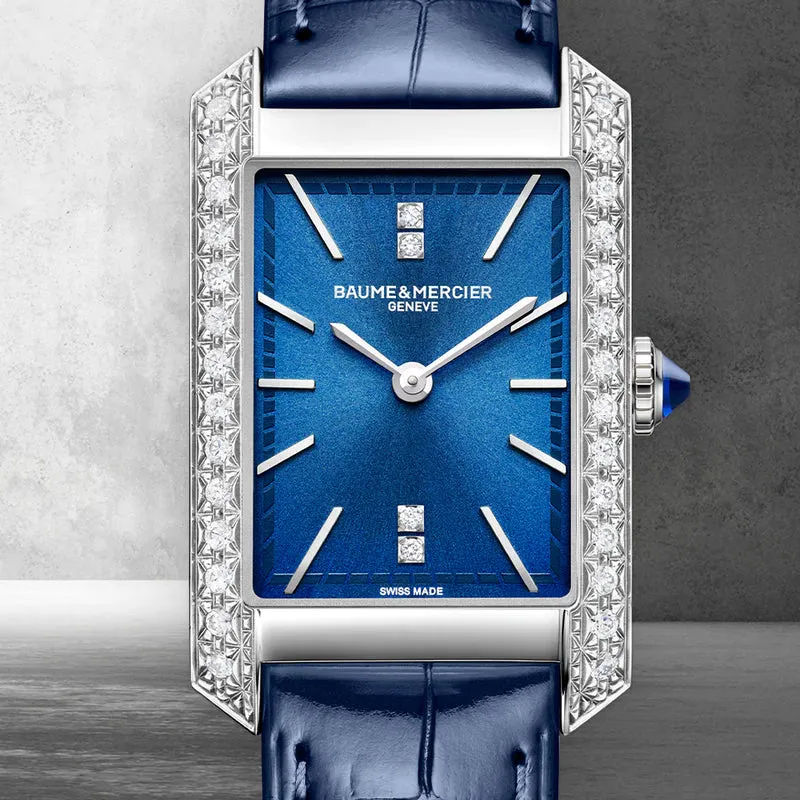 Baume & Mercier Hampton quartz diamond bezel 10709