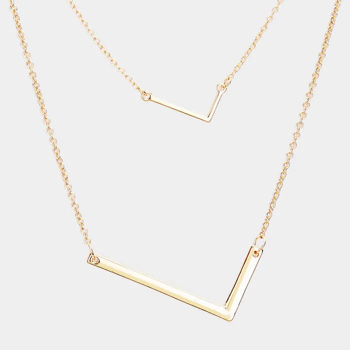 Beautiful "L" Monogram Drop Necklaces