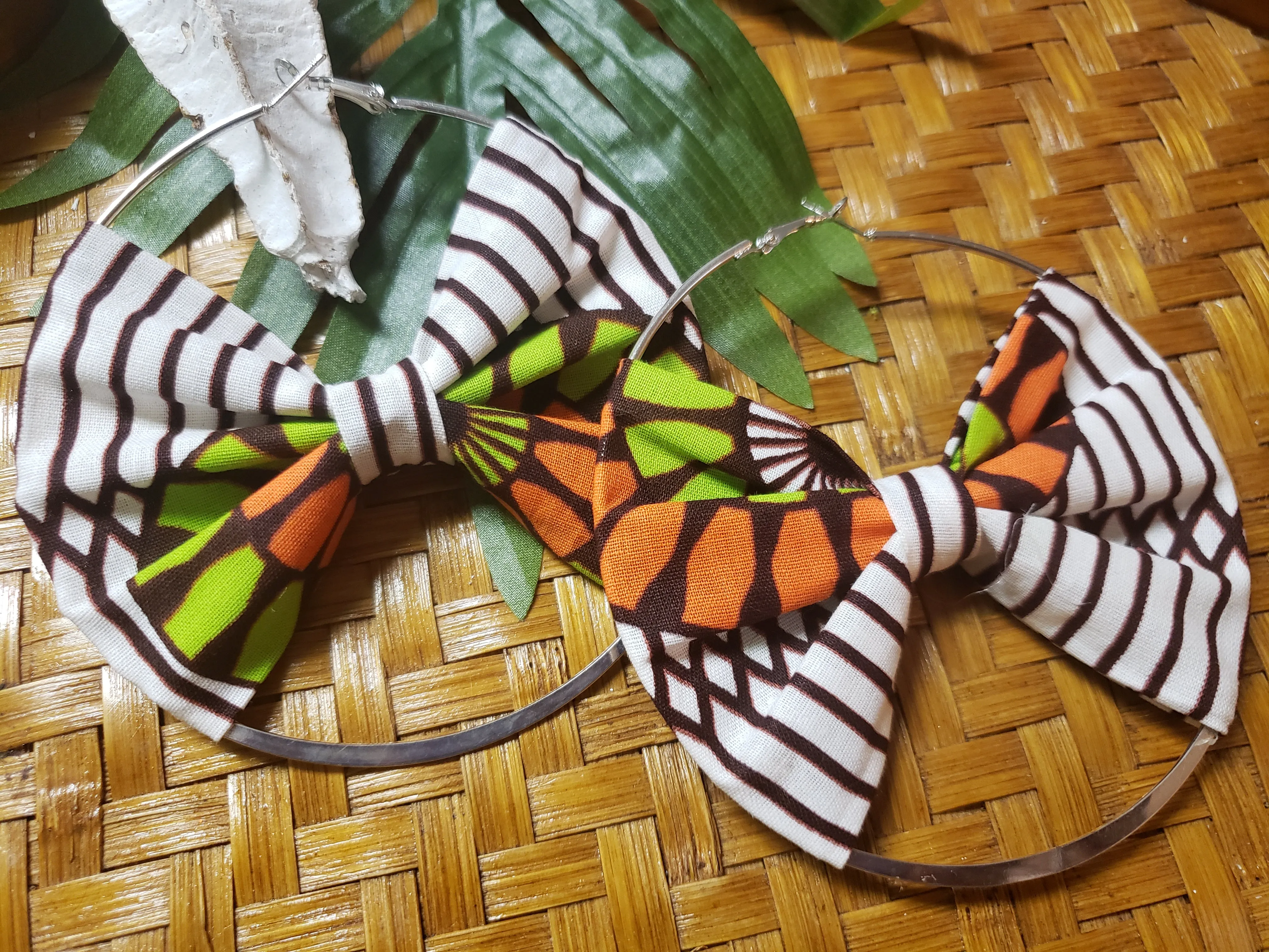 Beauty in the Bow Hoop Earring