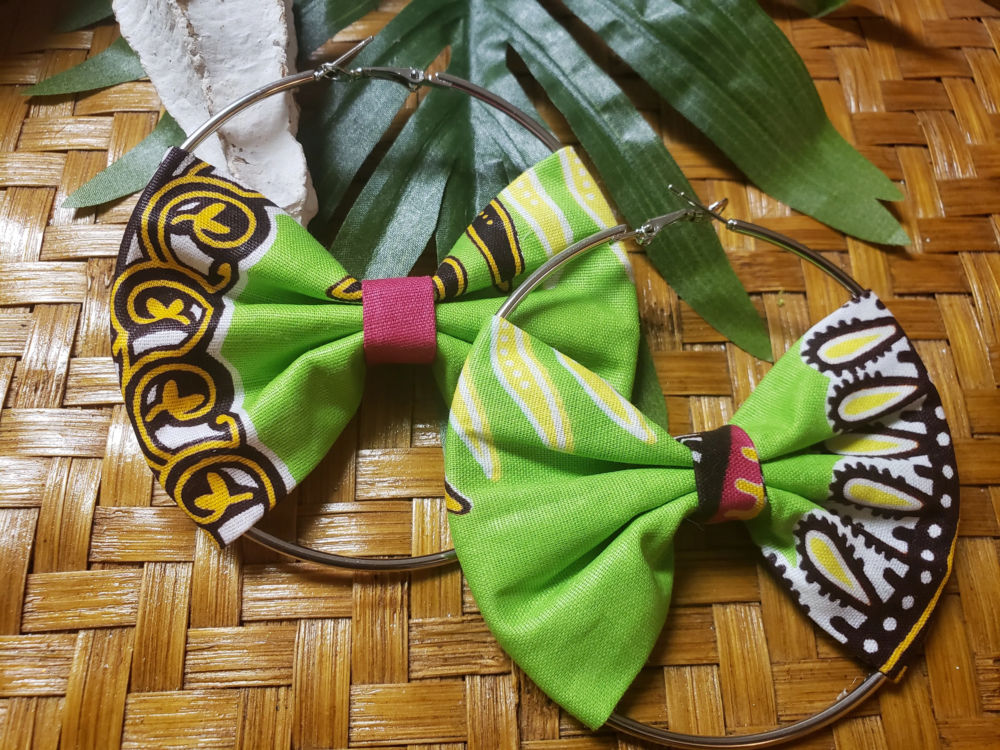 Beauty in the Bow Hoop Earring