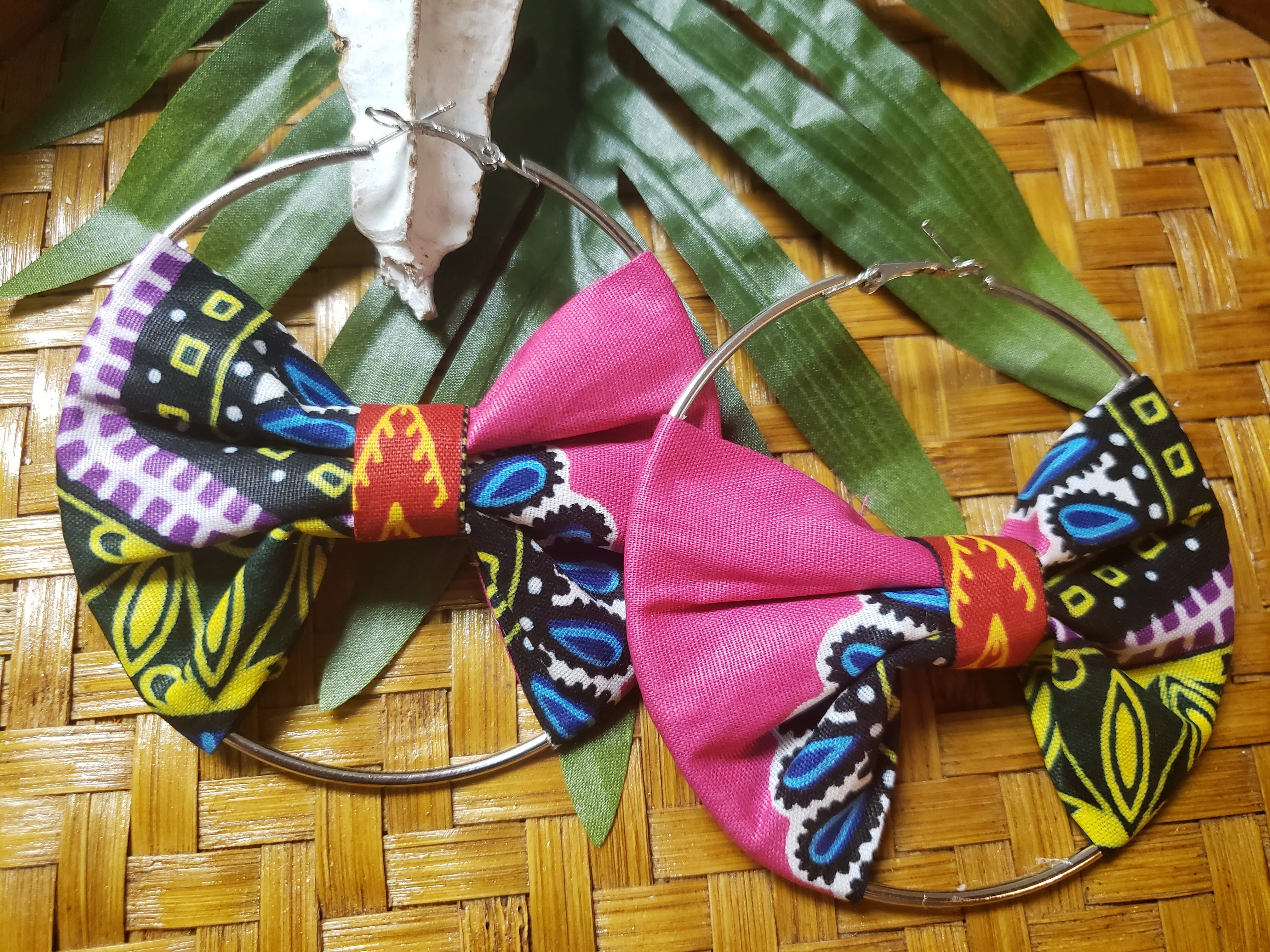 Beauty in the Bow Hoop Earring