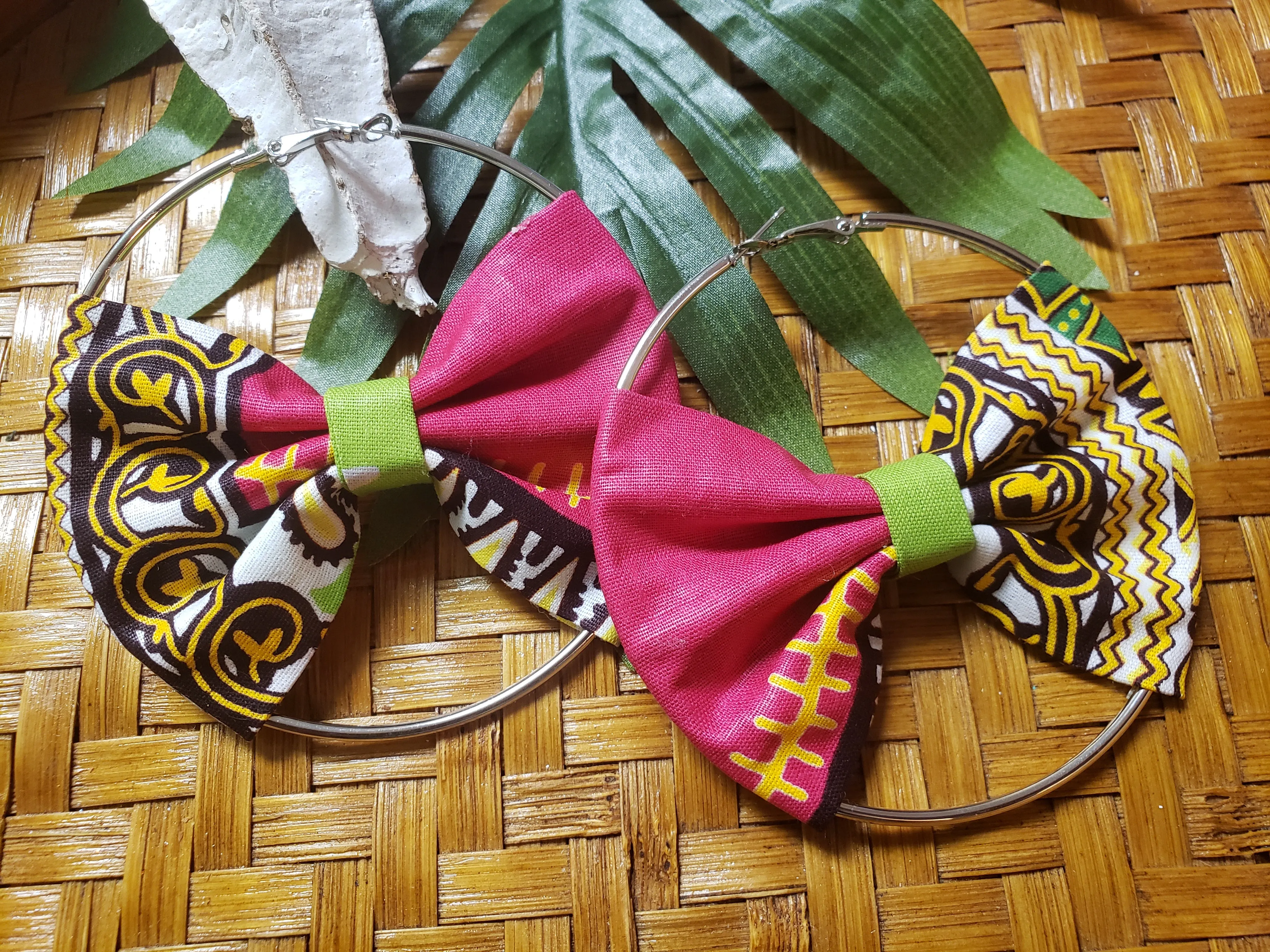 Beauty in the Bow Hoop Earring