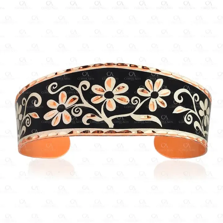 Black Flower Bracelet