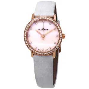 Blancpain 18kt Rose Gold Automatic Mother of Pearl Diamond Dial Ladies Watch 6102-2954C-95A