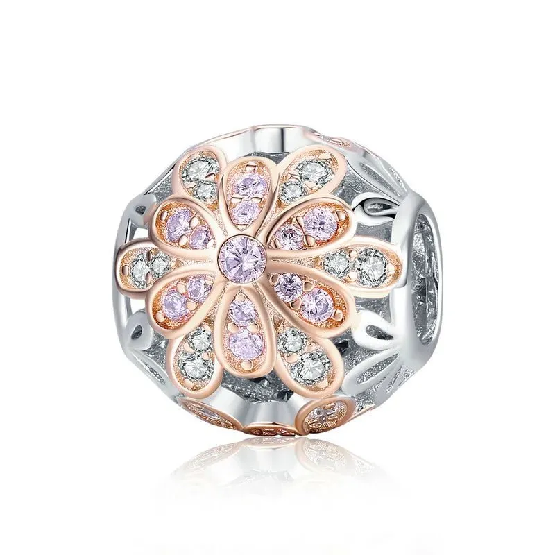 Blooming Bud Charms with Round Diamond