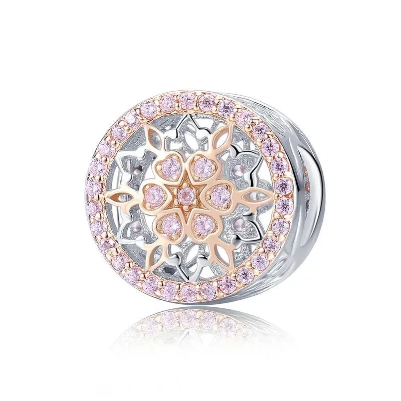Blooming Bud Charms with Round Diamond