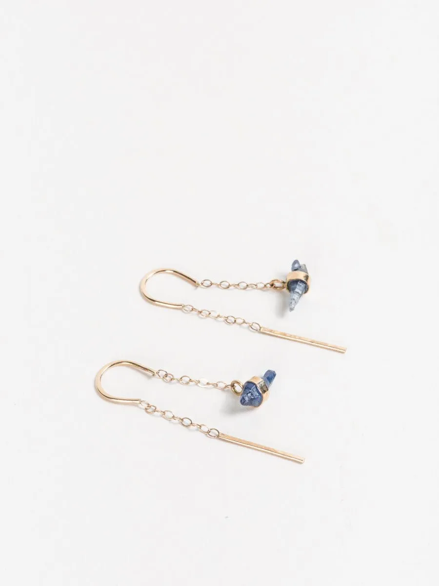blue sapphire earrings