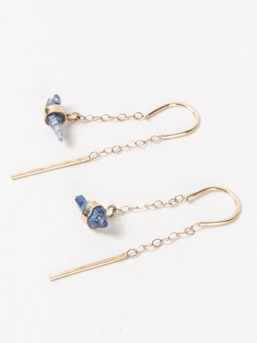 blue sapphire earrings