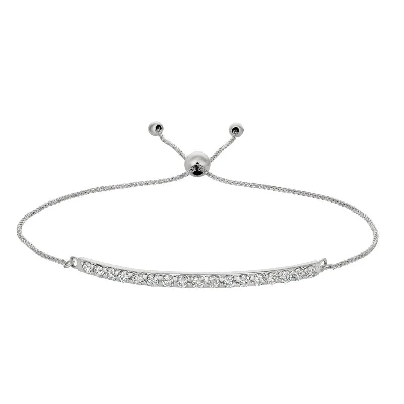 BOLO DIAMOND BAR BRACELET 14K GOLD (0.75 CTW)
