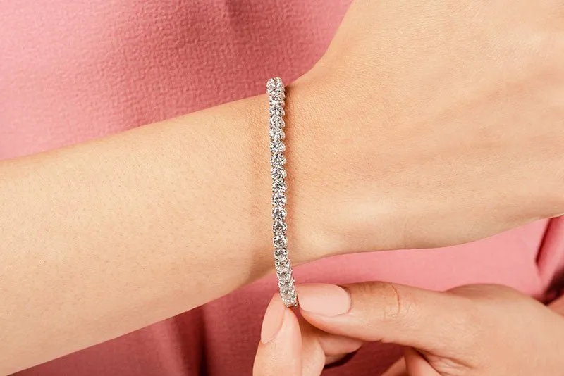 Boundless Brilliance Lab-Grown Diamond Tennis Bracelet with 12.60 ct.(finished) 1.5mm, 4mm
