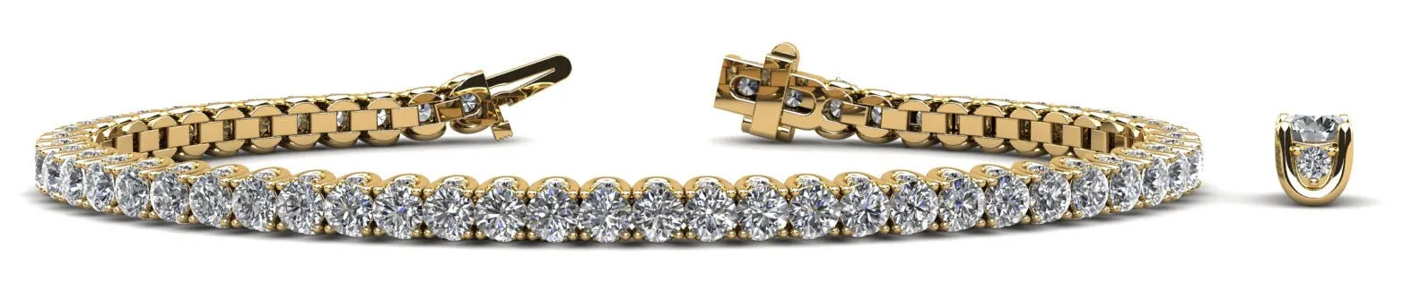Boundless Brilliance Lab-Grown Diamond Tennis Bracelet with 12.60 ct.(finished) 1.5mm, 4mm