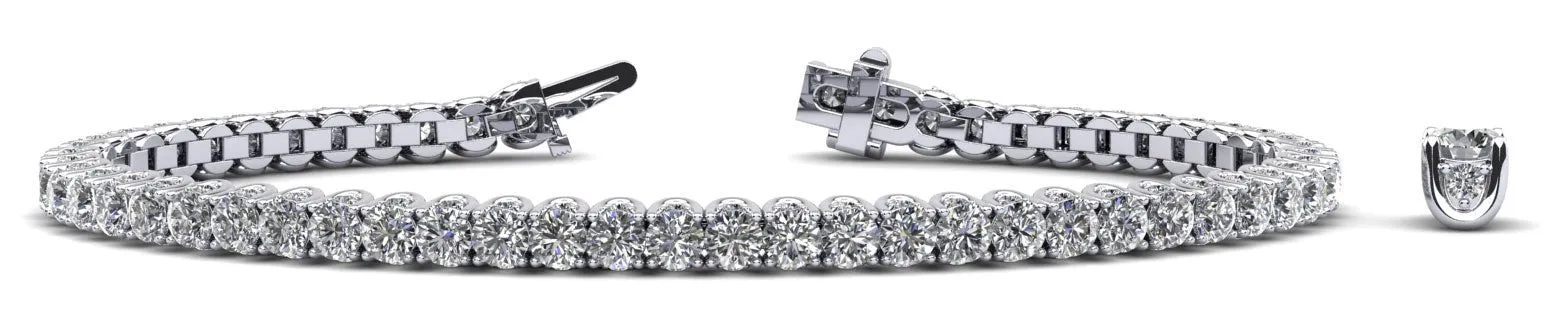 Boundless Brilliance Lab-Grown Diamond Tennis Bracelet with 12.60 ct.(finished) 1.5mm, 4mm