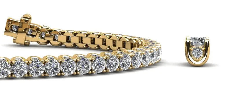 Boundless Brilliance Lab-Grown Diamond Tennis Bracelet with 12.60 ct.(finished) 1.5mm, 4mm