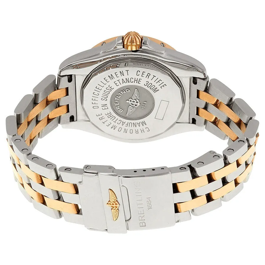 Breitling Galactic 41 Black Dial Steel and 18K Rose Gold Automatic Men's Watch C49350L2-BA09