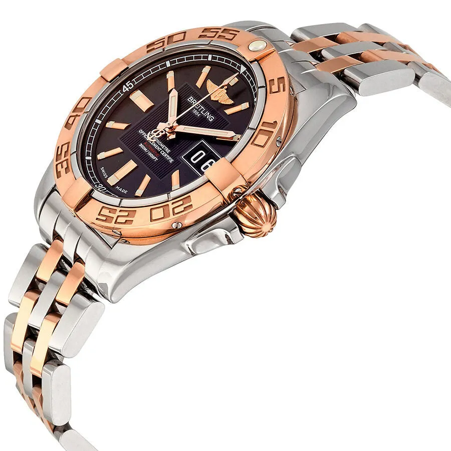 Breitling Galactic 41 Black Dial Steel and 18K Rose Gold Automatic Men's Watch C49350L2-BA09