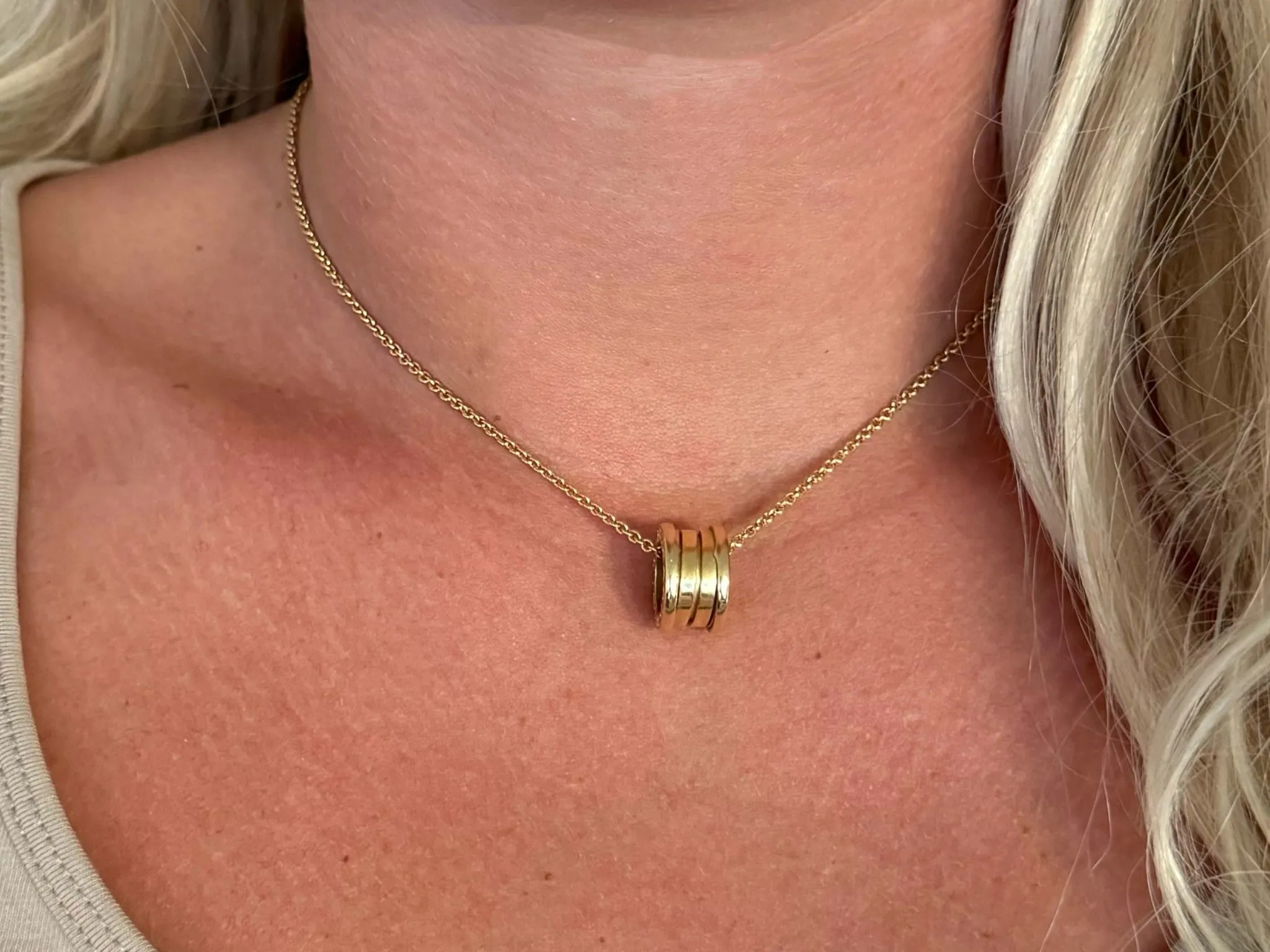 BVLGARI B.ZERO1 Necklace 18k Yellow Gold With Box and Papers