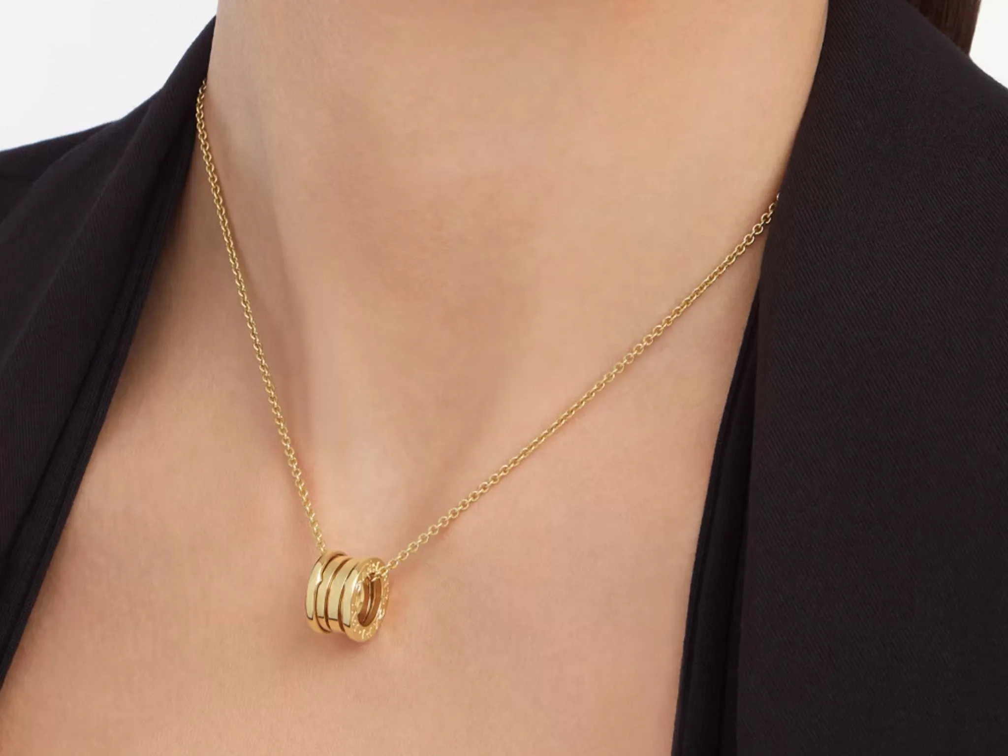 BVLGARI B.ZERO1 Necklace 18k Yellow Gold With Box and Papers