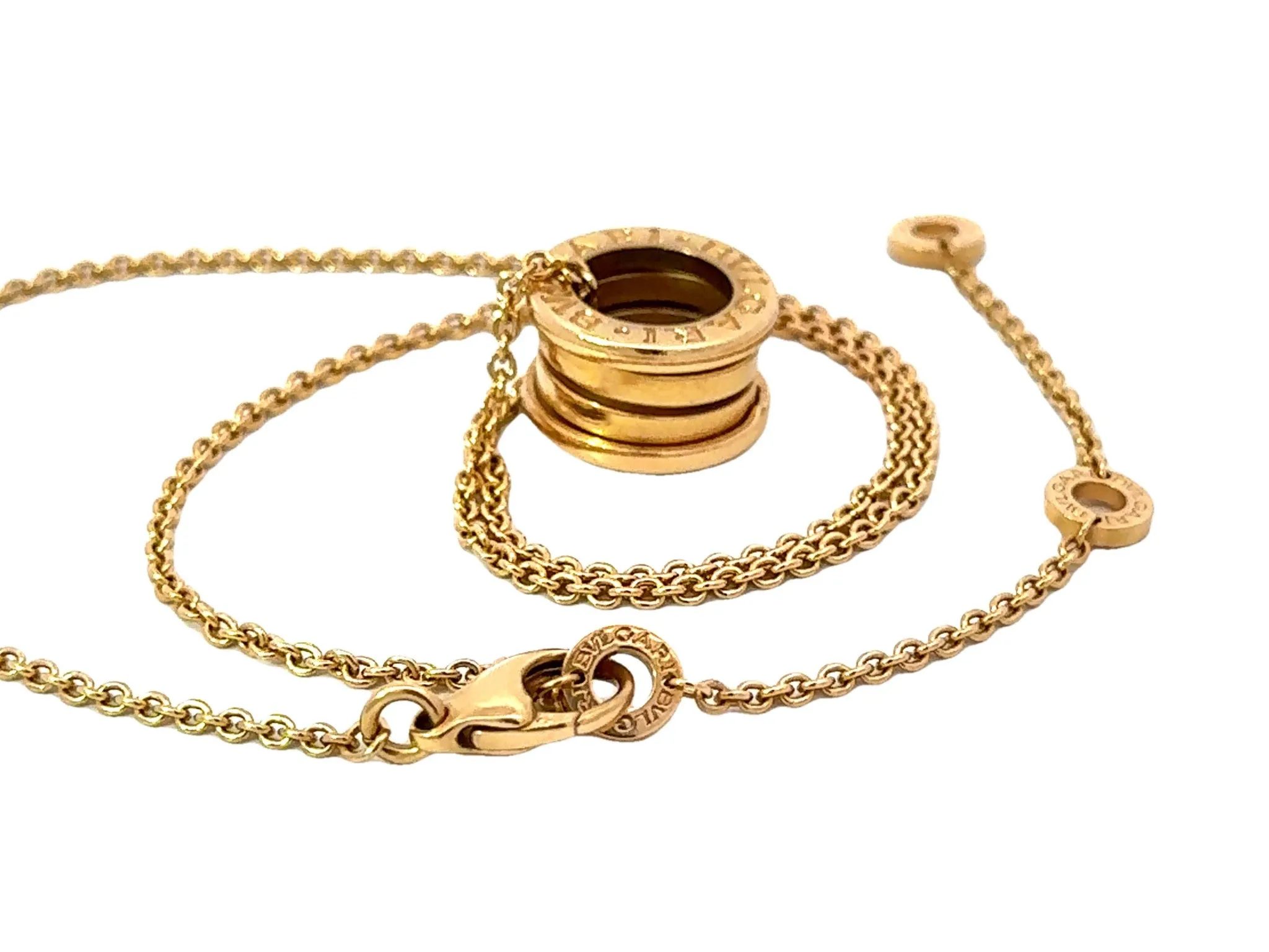 BVLGARI B.ZERO1 Necklace 18k Yellow Gold With Box and Papers