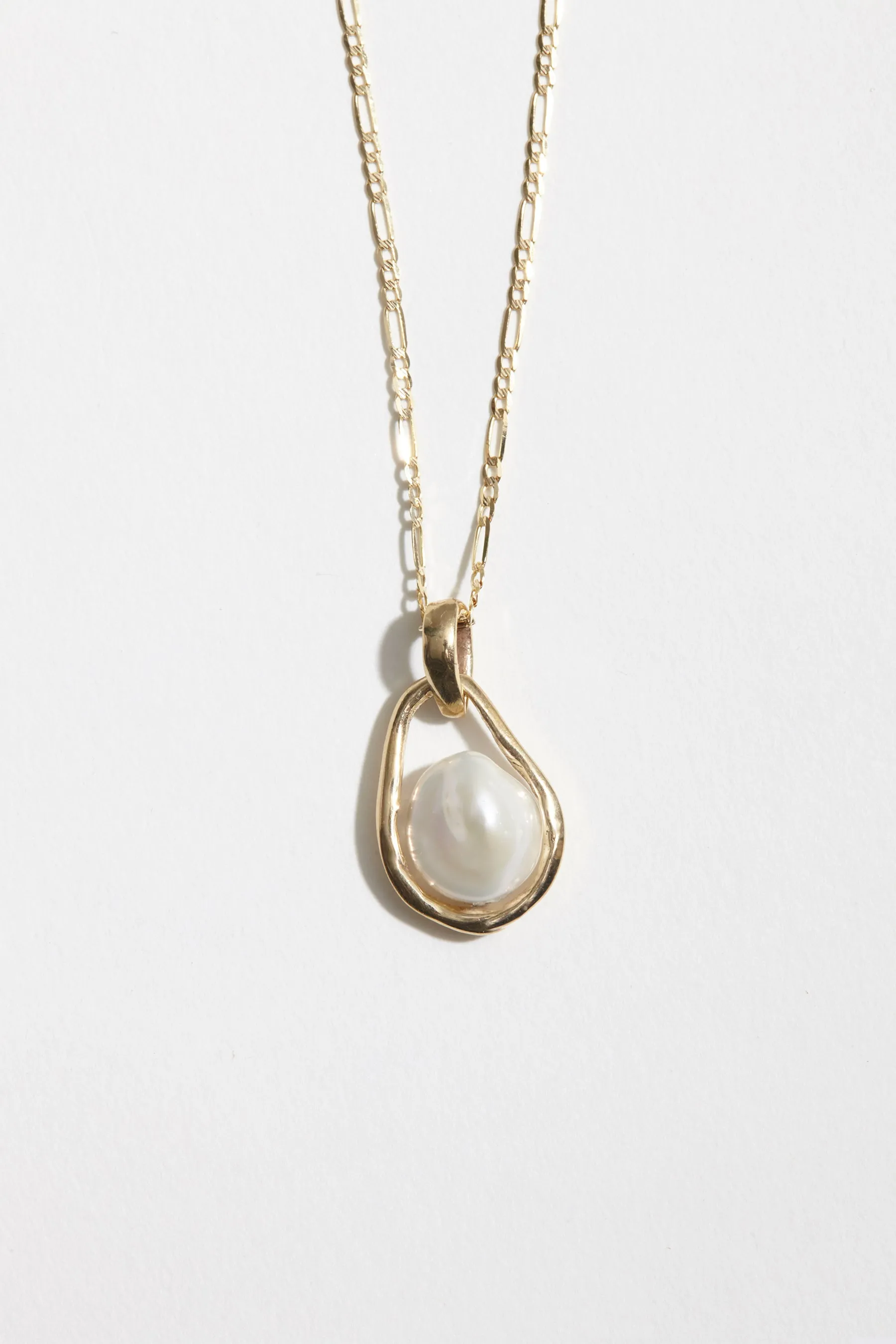 caged pearl necklace