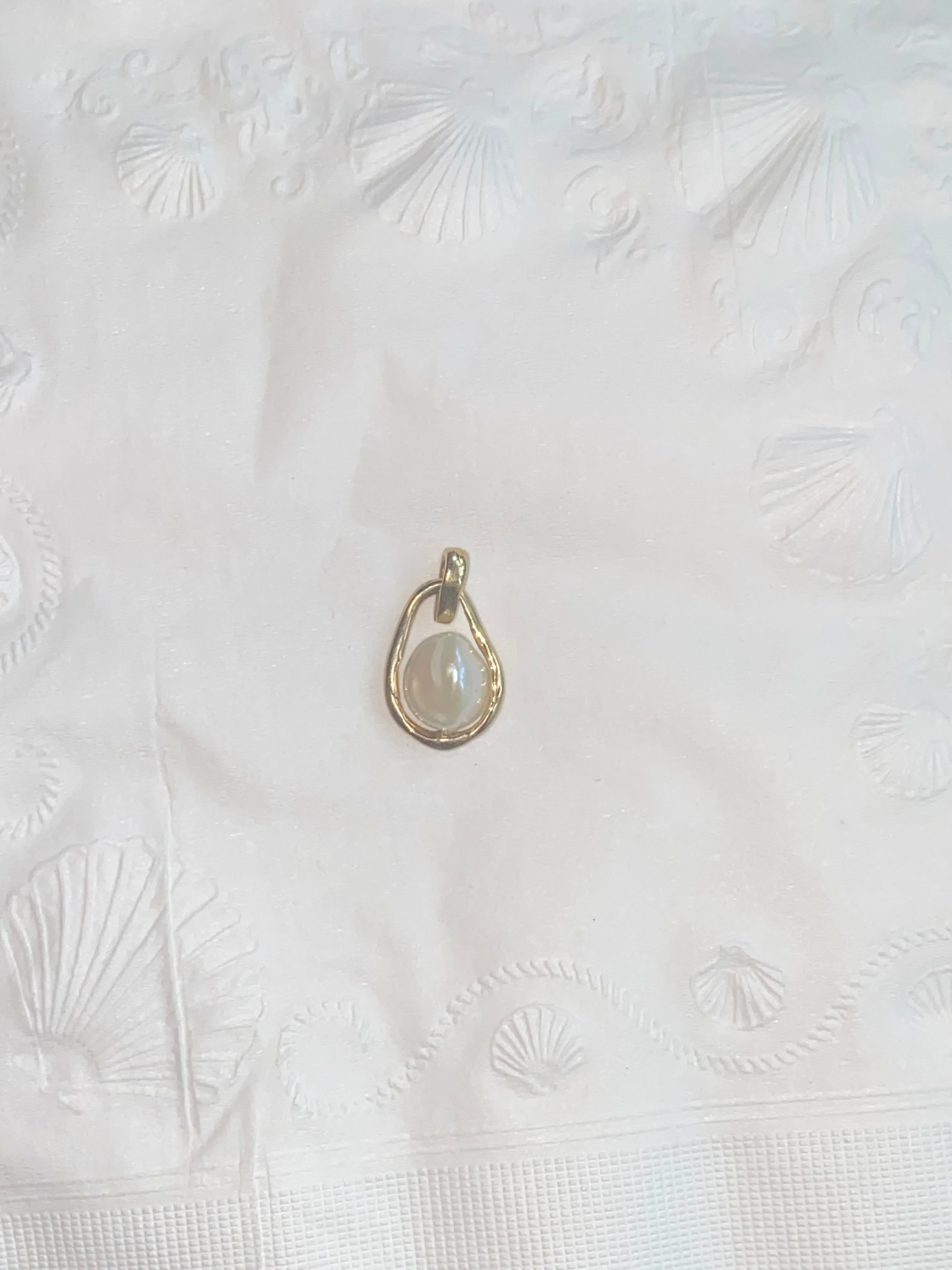 caged pearl necklace