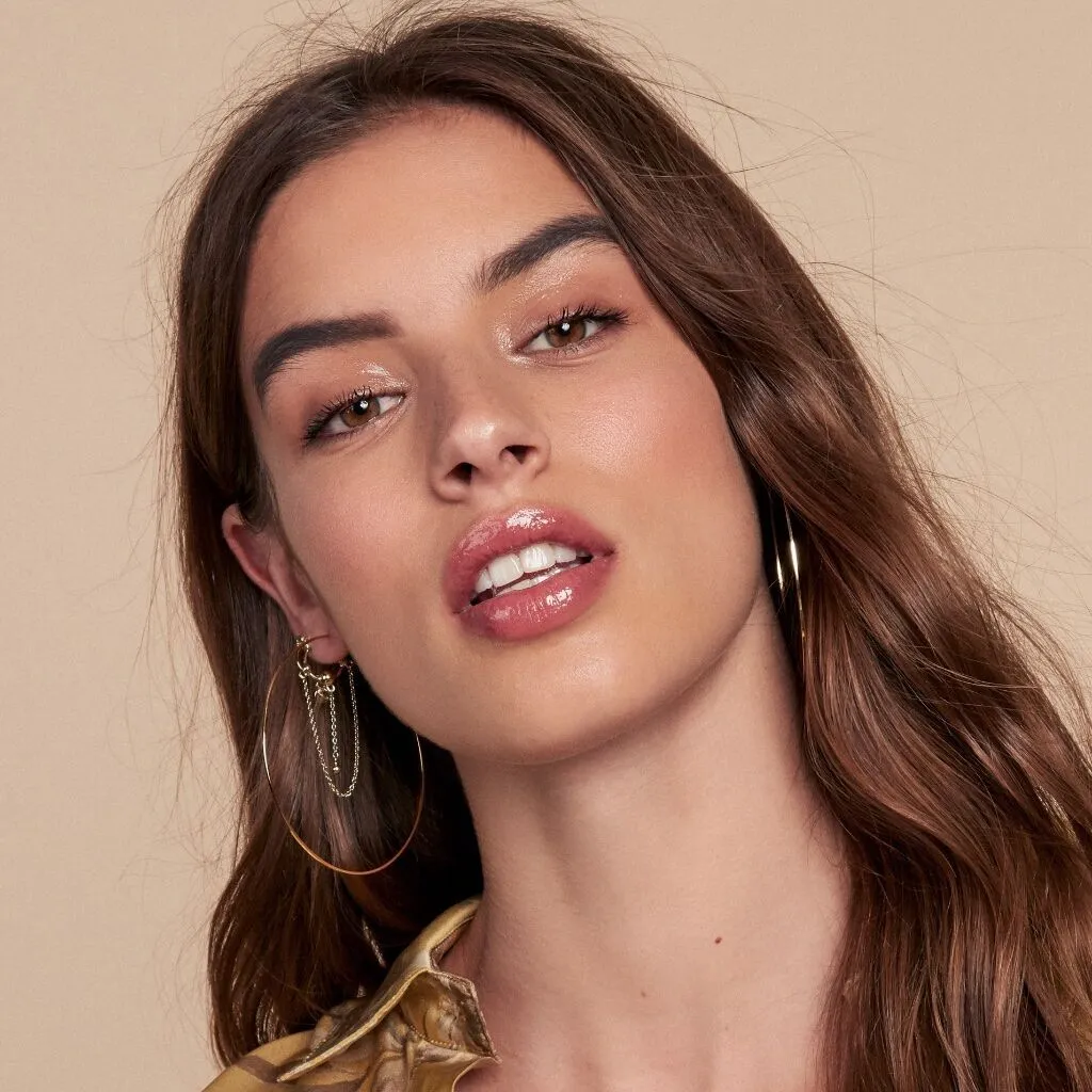 Capri Wire Hoops - Rose Gold