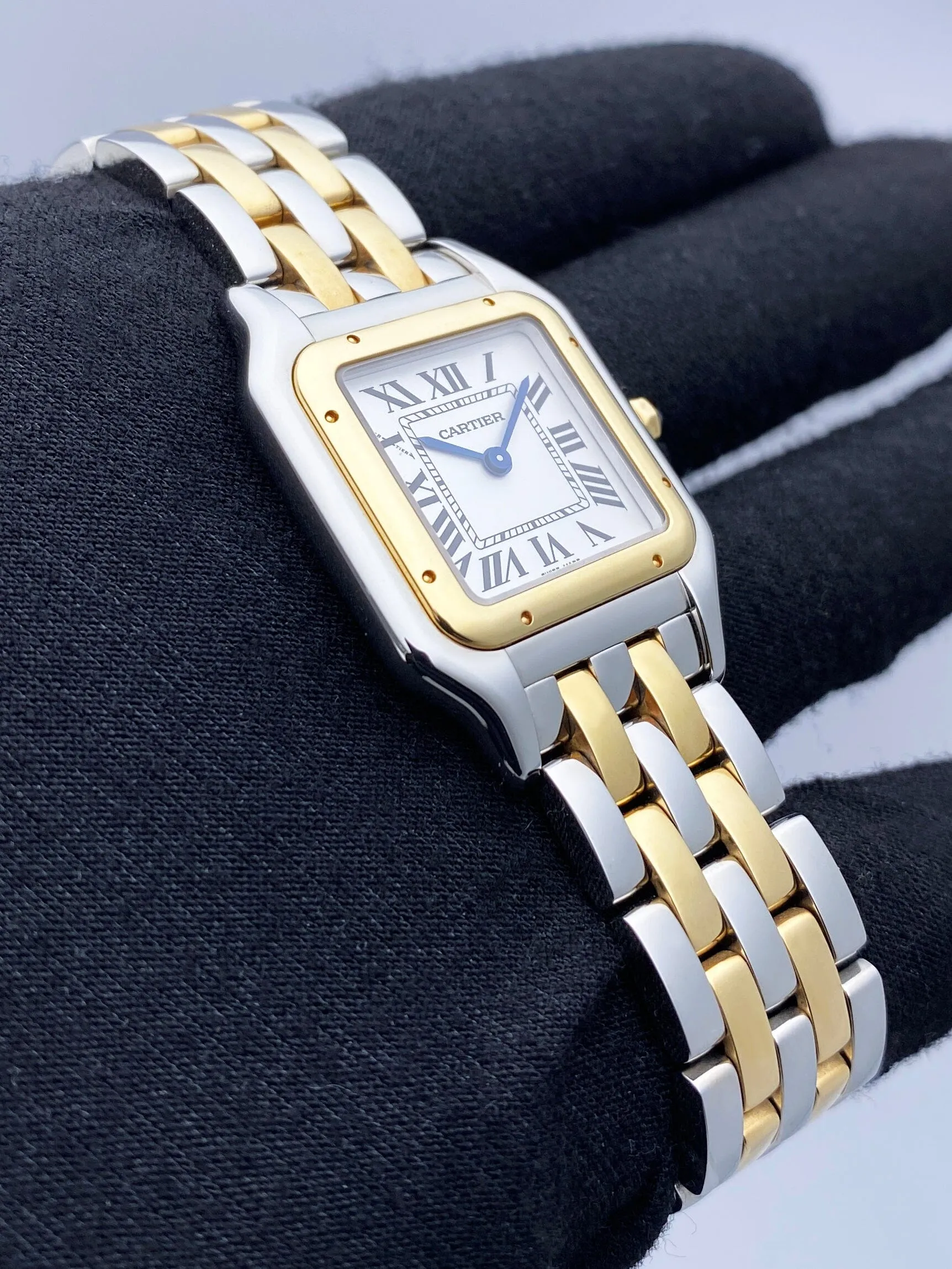 Cartier Panthere W2PN0007 Medium Two Tone Ladies Watch Box Papers
