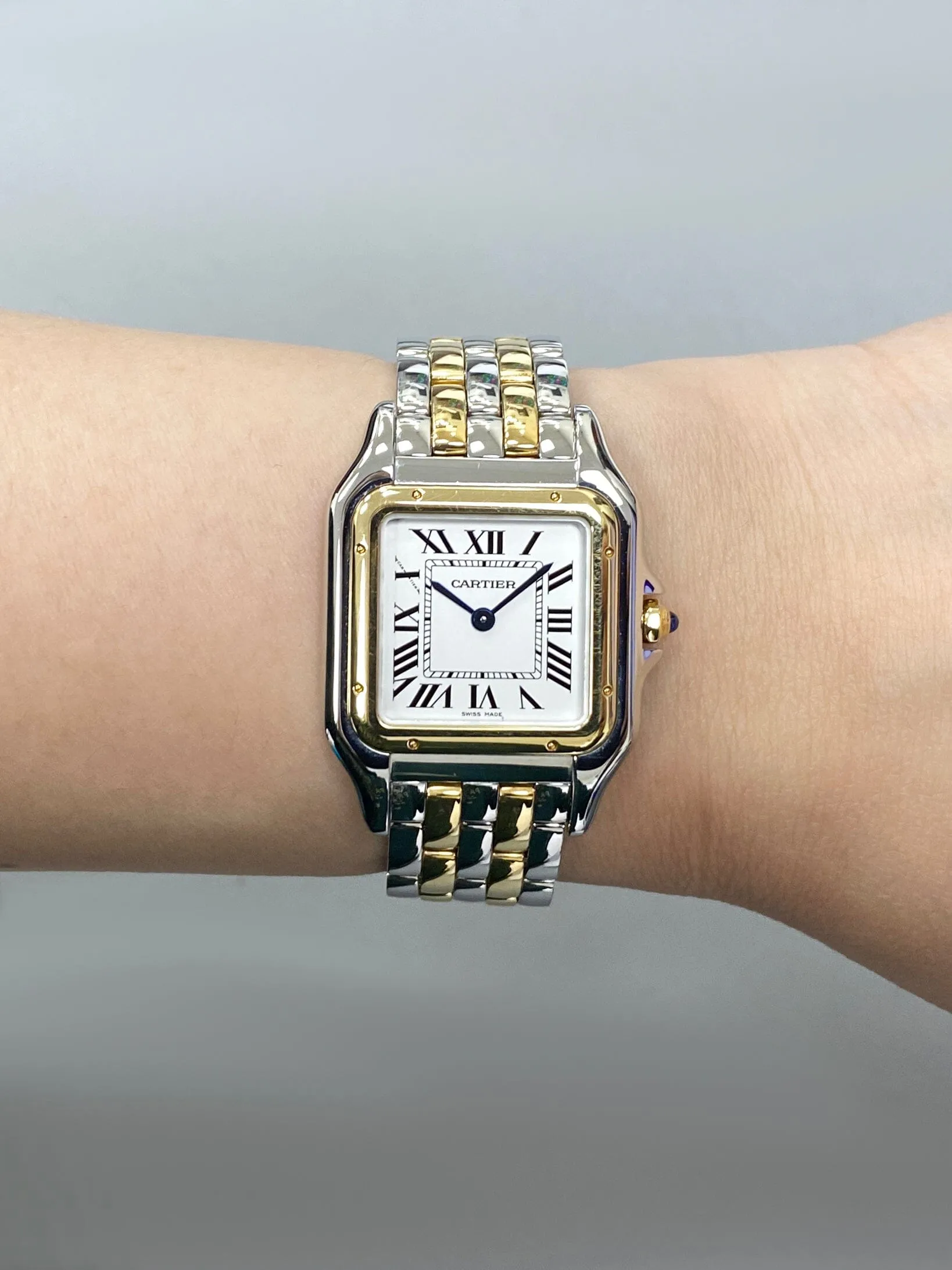 Cartier Panthere W2PN0007 Medium Two Tone Ladies Watch Box Papers