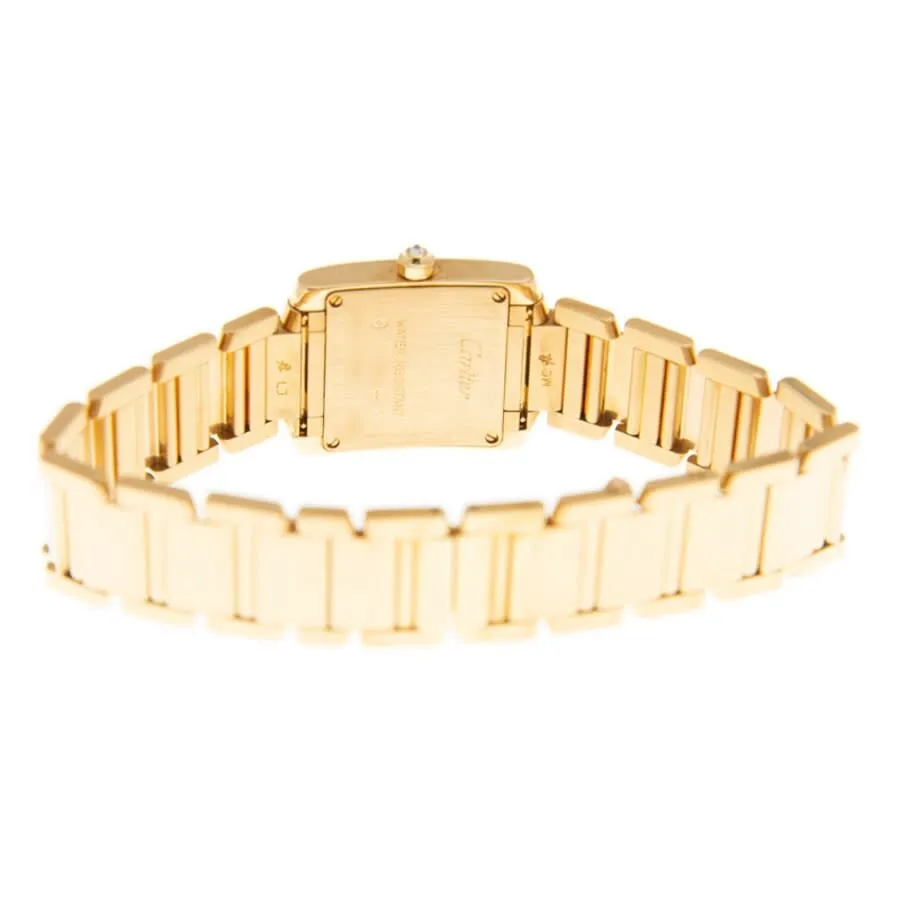 Cartier Tank Francaise 18kt Yellow Gold Diamond Ladies Watch WE1001R8