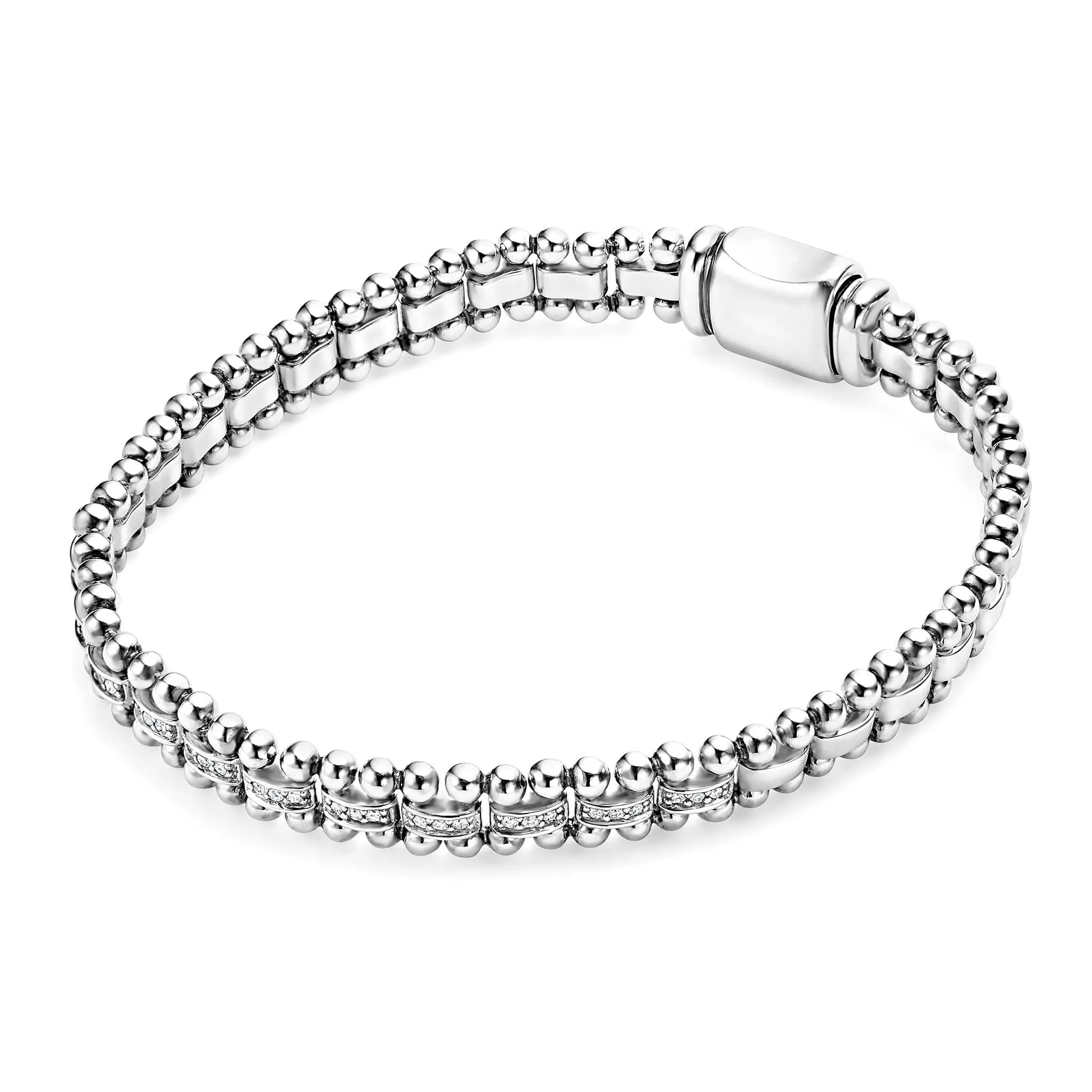 Caviar Spark Diamond Link Bracelet | 7mm
