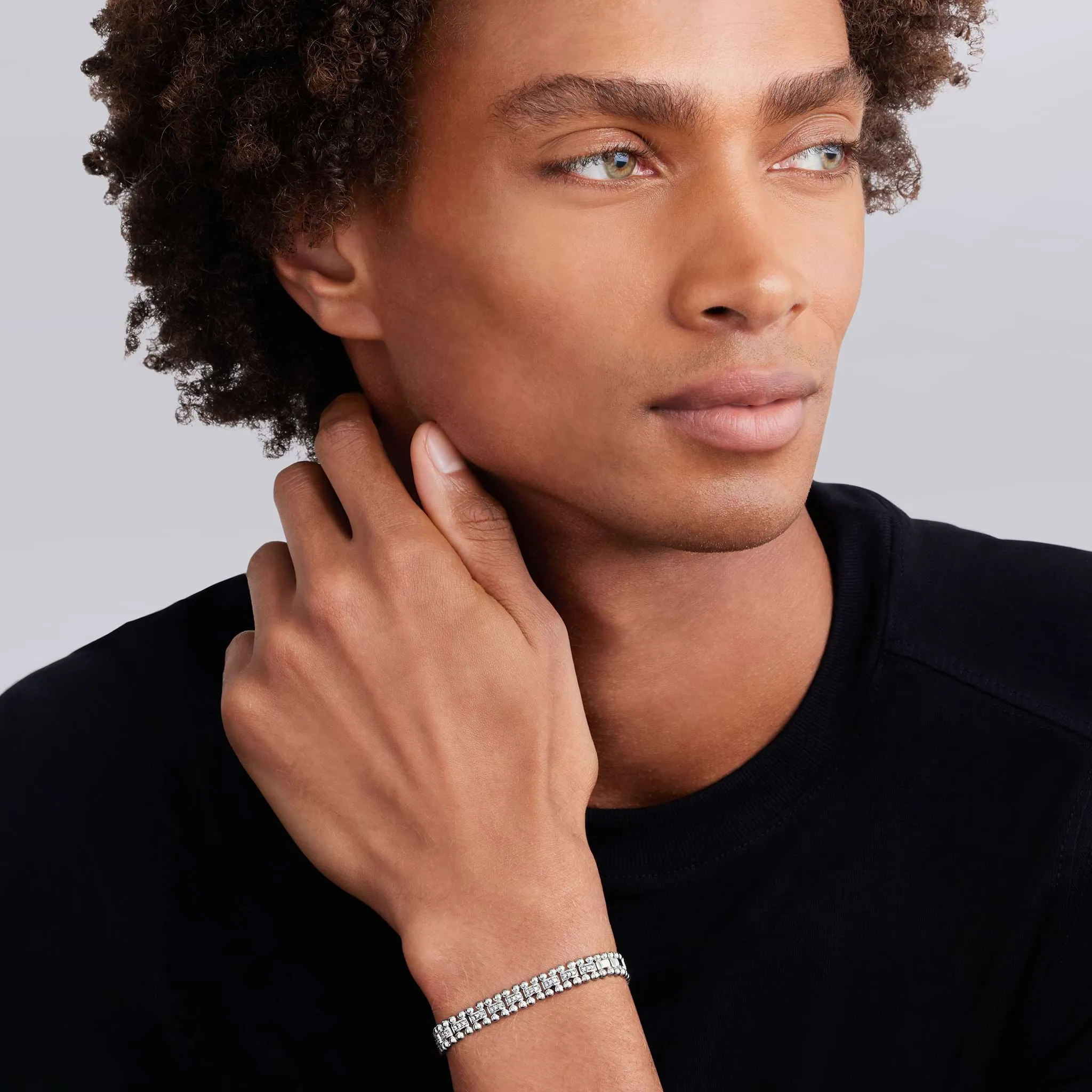 Caviar Spark Diamond Link Bracelet | 7mm