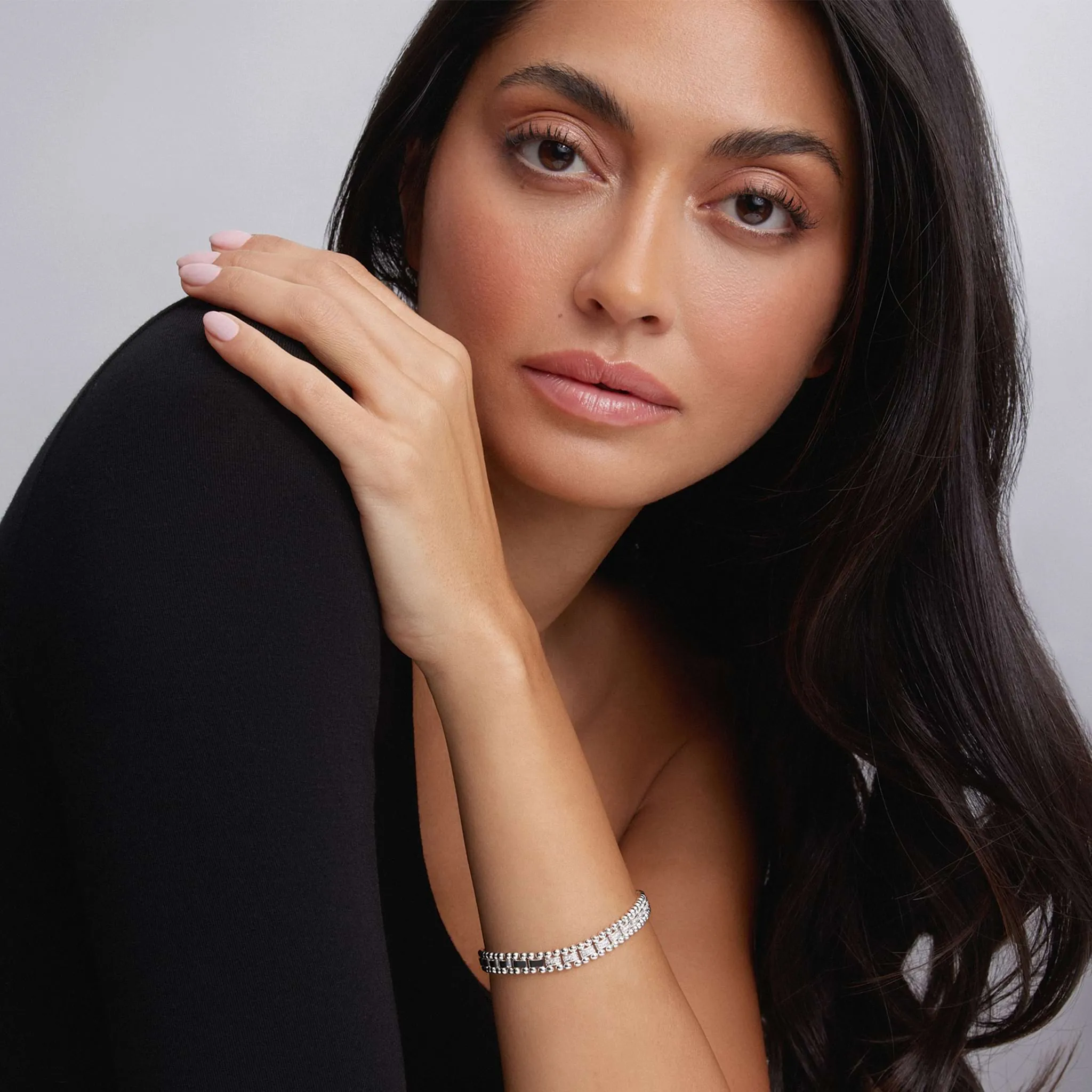 Caviar Spark Diamond Link Bracelet | 7mm