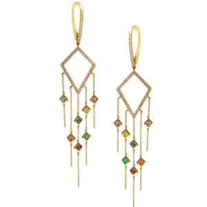Chakra Princess Rainbow Chandelier Earrings