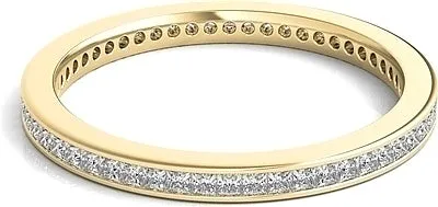 Channel Set Princess Cut Diamond Eternity Ring .50ct tw