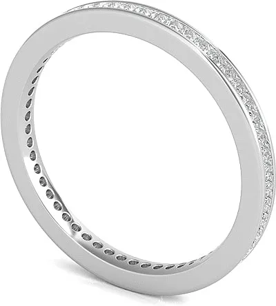 Channel Set Princess Cut Diamond Eternity Ring .50ct tw